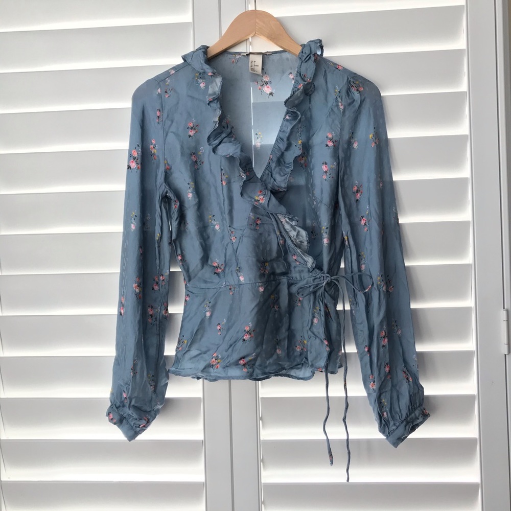 H&M Wrapped Crop Top 6